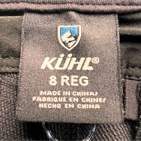 KÜHL Black Hiking Pants Size 8 Regular Stretch Outdoor Softshell - Picture 6 of 10